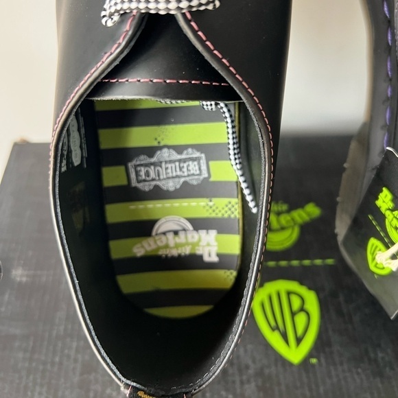 DR MARTENS 1461 WB BEETLEJUICE SMOOTH LEATHER OXFORD SHOES - Picture 16 of 16